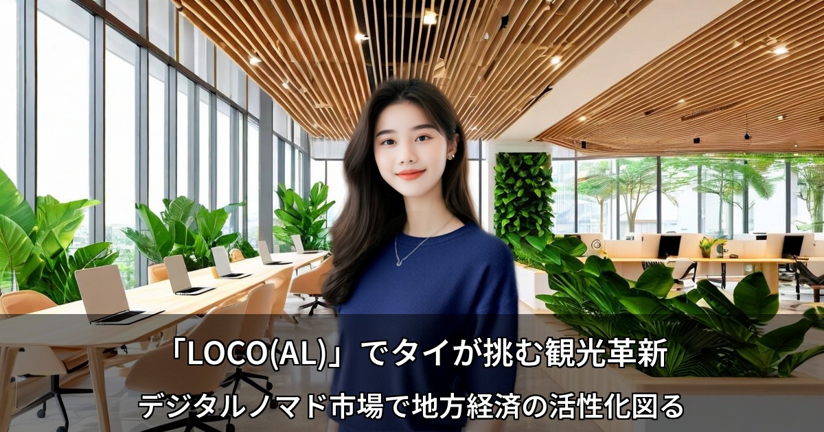 「LOCO(AL)」でタイが挑む観光革新 ～デジタルノマド市場で地方経済の活性化図る～