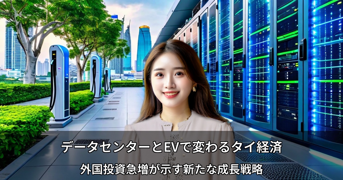 データセンターとEVで変わるタイ経済 ～外国投資急増が示す新たな成長戦略～