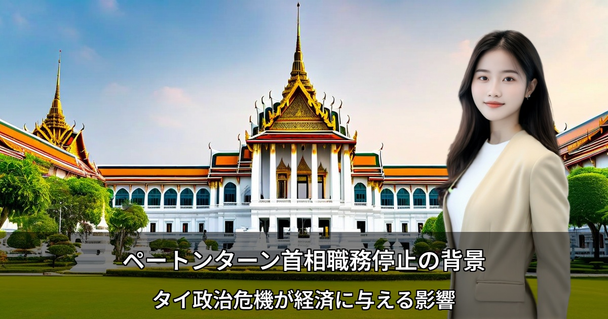 ペートンターン首相職務停止の背景 ～タイ政治危機が経済に与える影響～
