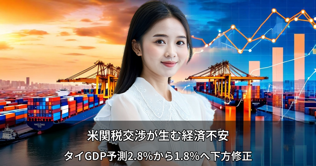 米関税交渉が生む経済不安 ～タイGDP予測2.8%から1.8%へ下方修正～