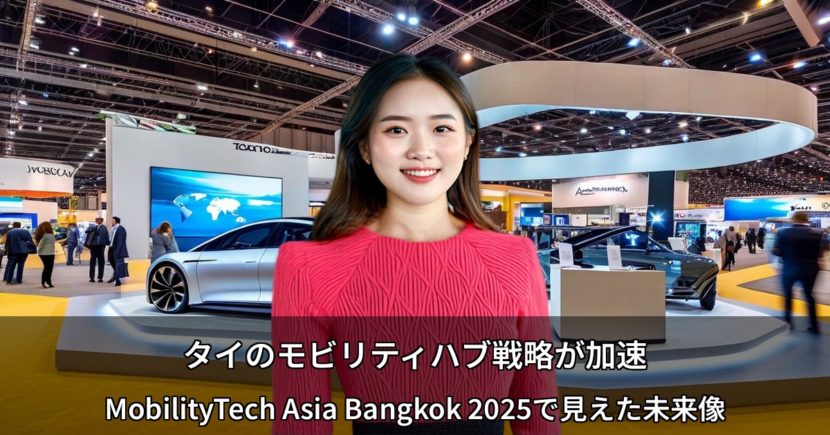 タイのモビリティハブ戦略が加速 ～MobilityTech Asia Bangkok 2025で見えた未来像～