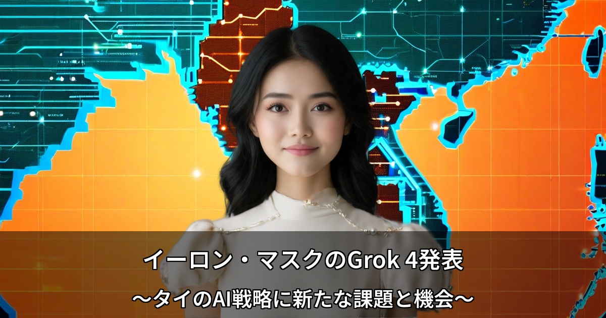 Grok 4とタイのAI戦略に関する分析記事のバナー