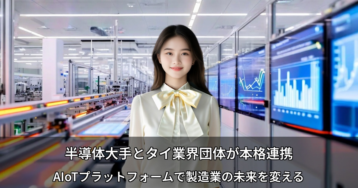 半導体大手とタイ業界団体が本格連携 ～AIoTプラットフォームで製造業の未来を変える～