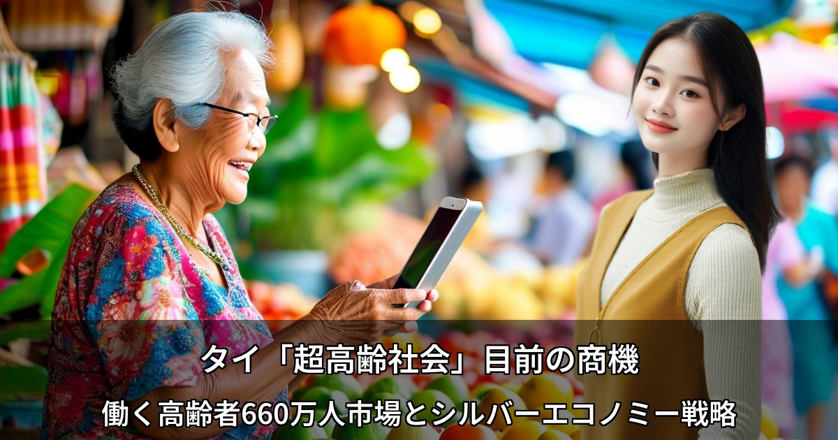 タイ「超高齢社会」目前の商機 ～働く高齢者660万人市場とシルバーエコノミー戦略～