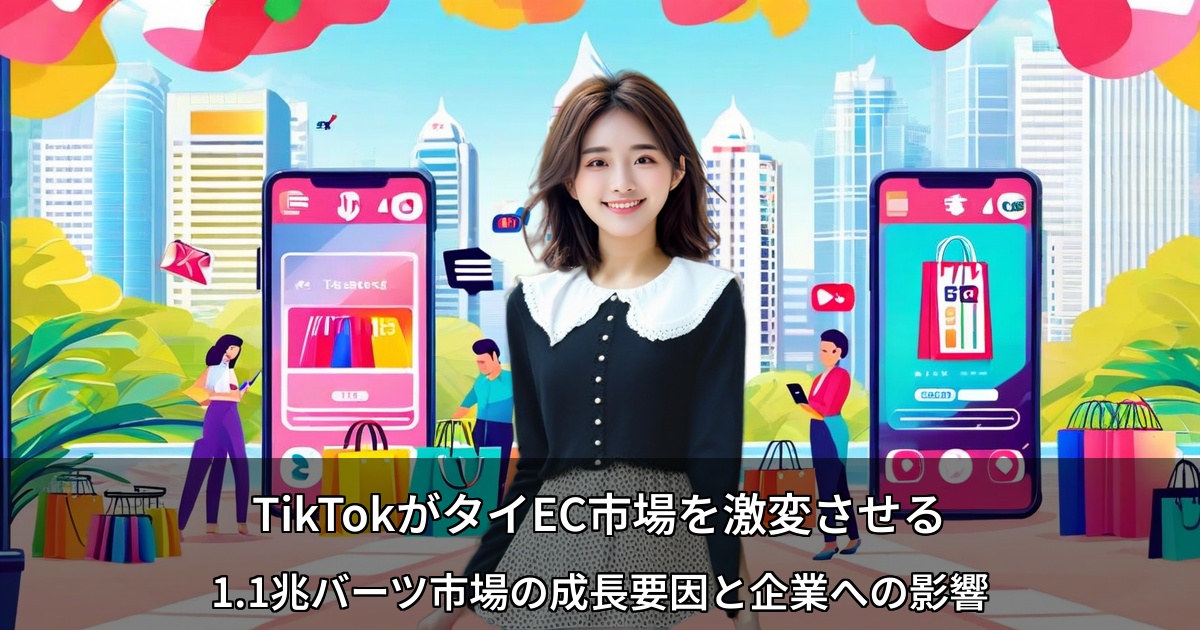 TikTokがタイEC市場を激変させる ～1.1兆バーツ市場の成長要因と企業への影響～