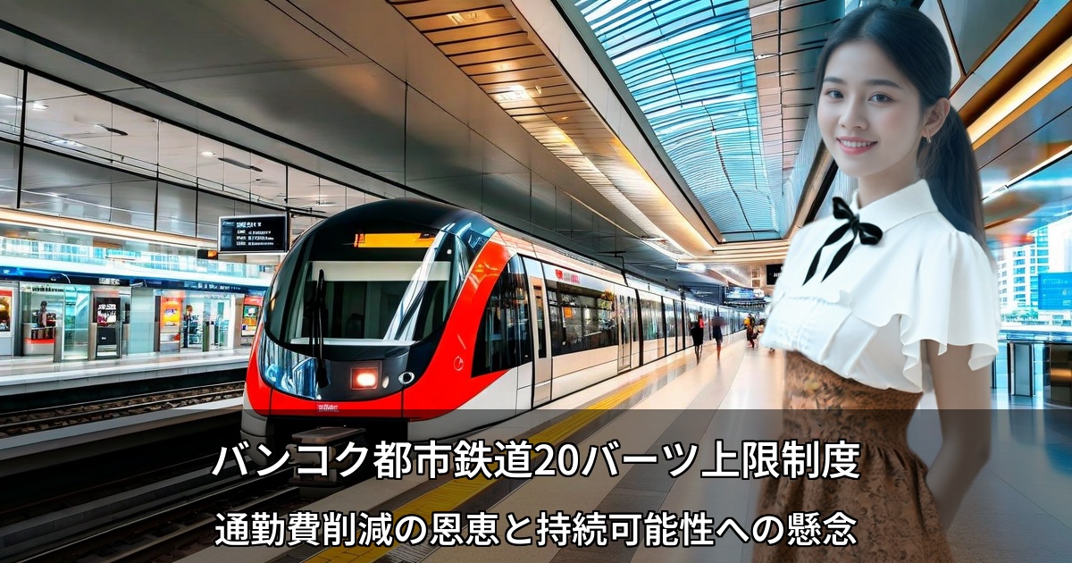 バンコク都市鉄道20バーツ上限制度