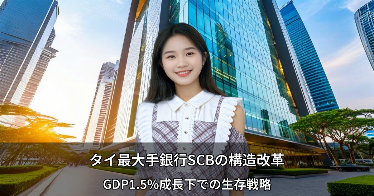 タイ最大手銀行SCBの構造改革 ～GDP1.5%成長下での生存戦略～