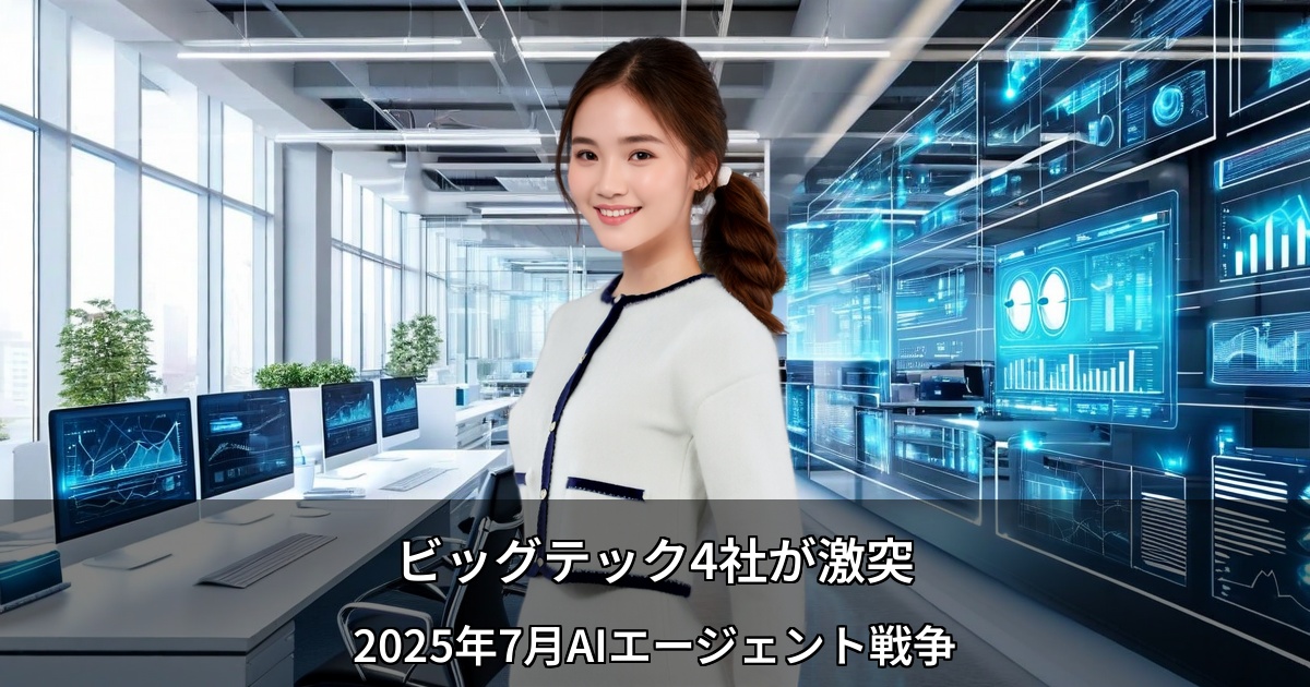 ビッグテック4社が激突 ～2025年7月AIエージェント戦争の全貌～