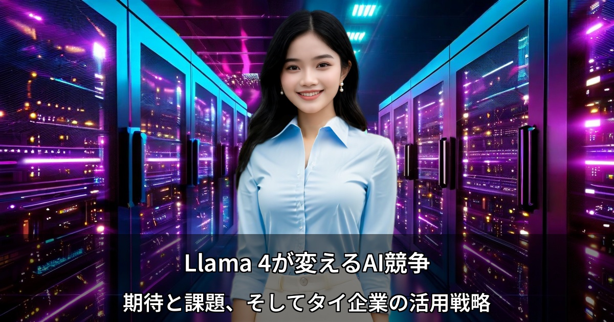 Llama 4が変えるAI競争 ～期待と課題、そしてタイ企業の活用戦略～