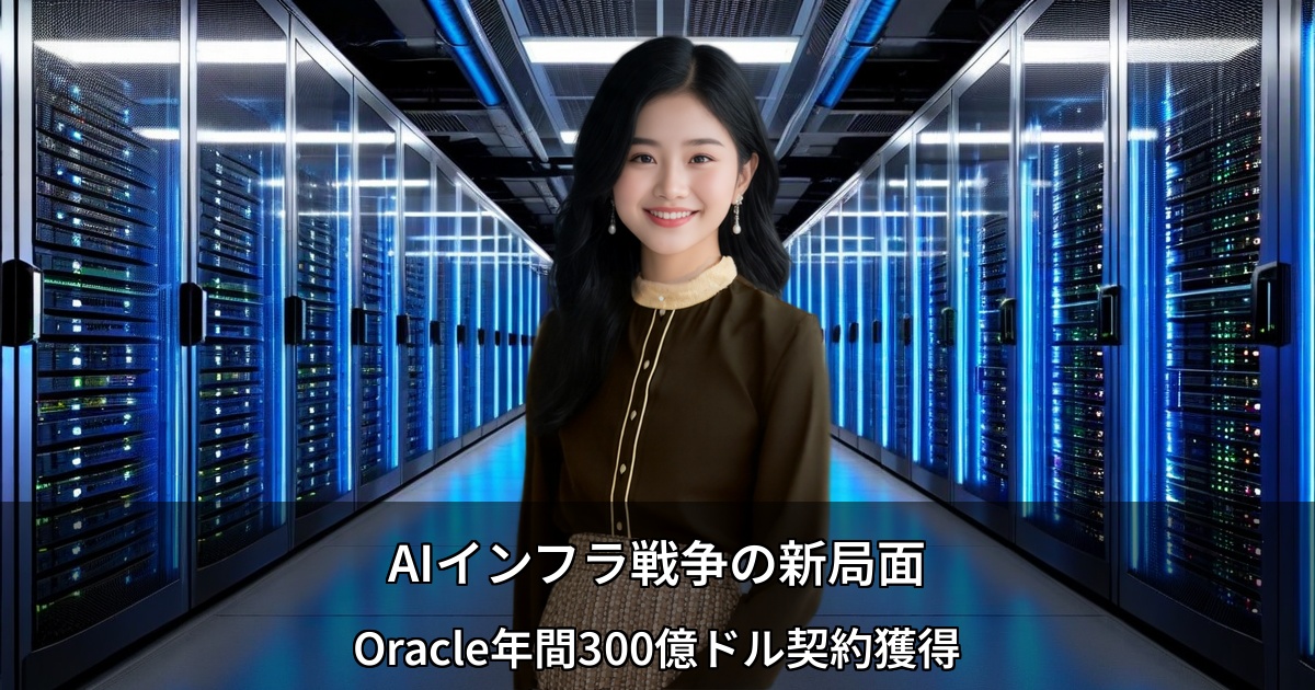 AIインフラ戦争の新局面 ～OpenAI・ソフトバンク対立でOracleが漁夫の利、年間300億ドル契約を獲得～