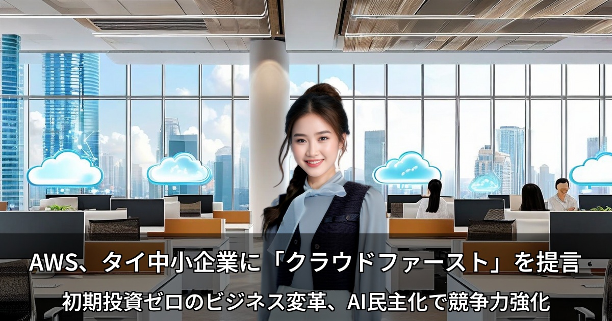 AWS、タイ中小企業に「クラウドファースト」を提言 ～初期投資ゼロのビジネス変革、AI民主化で競争力強化～