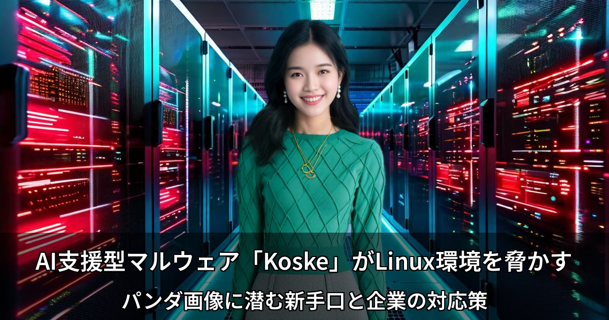 AI支援型マルウェア「Koske」がLinux環境を脅かす ～パンダ画像に潜む新手口と企業の対応策～