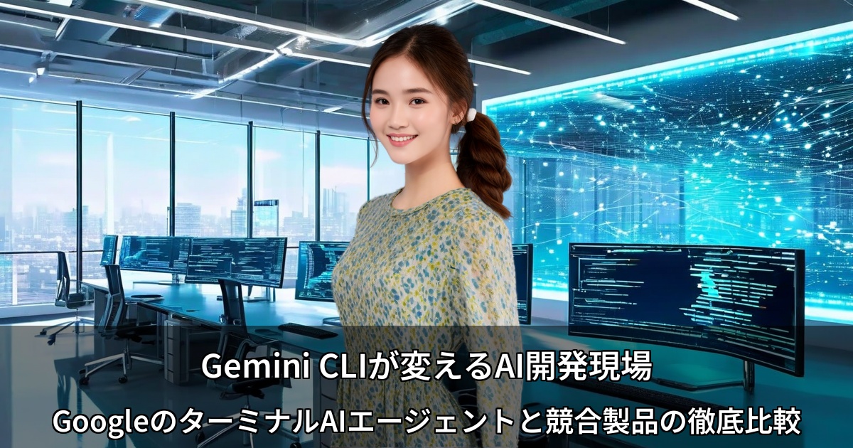 Gemini CLIが変えるAI開発現場 ～GoogleのターミナルAIエージェントと競合製品の徹底比較～