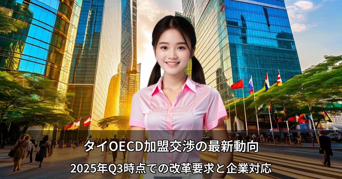 タイOECD加盟交渉の最新動向 ～2025年Q3時点での改革要求と企業の戦略的対応～
