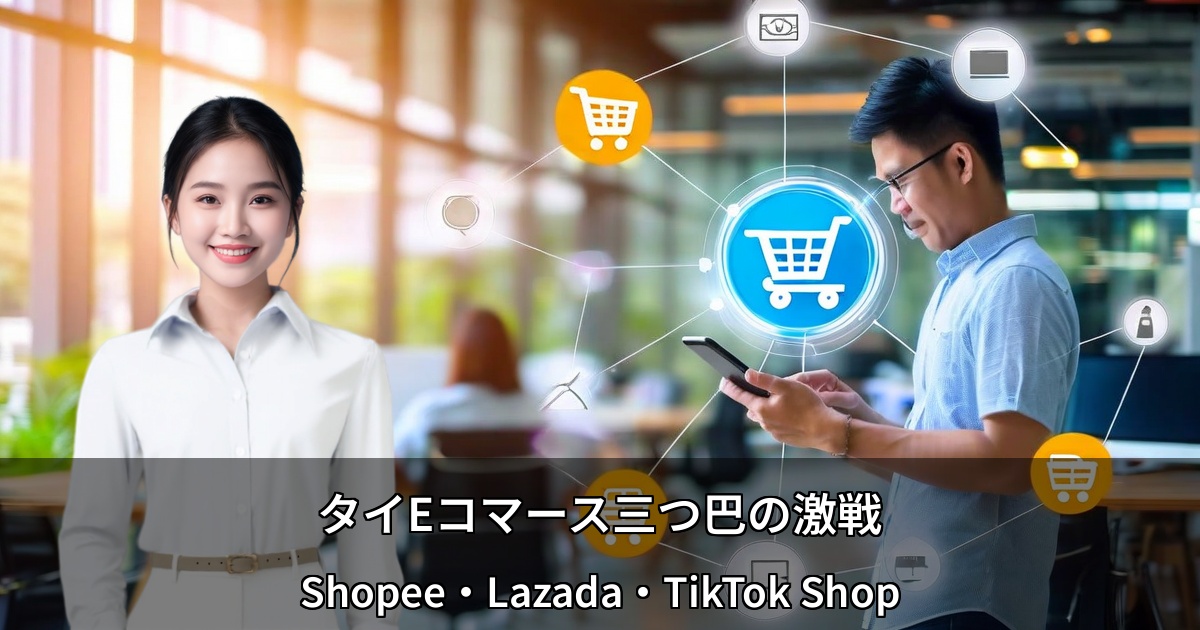 タイEコマース三つ巴の激戦 ～Shopee・Lazada・TikTok Shopが変える1兆バーツ市場～