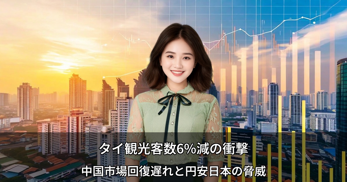 タイ観光客数6%減の衝撃 ～中国市場回復遅れと円安日本の脅威、「The New Thailand」戦略の成否が焦点～