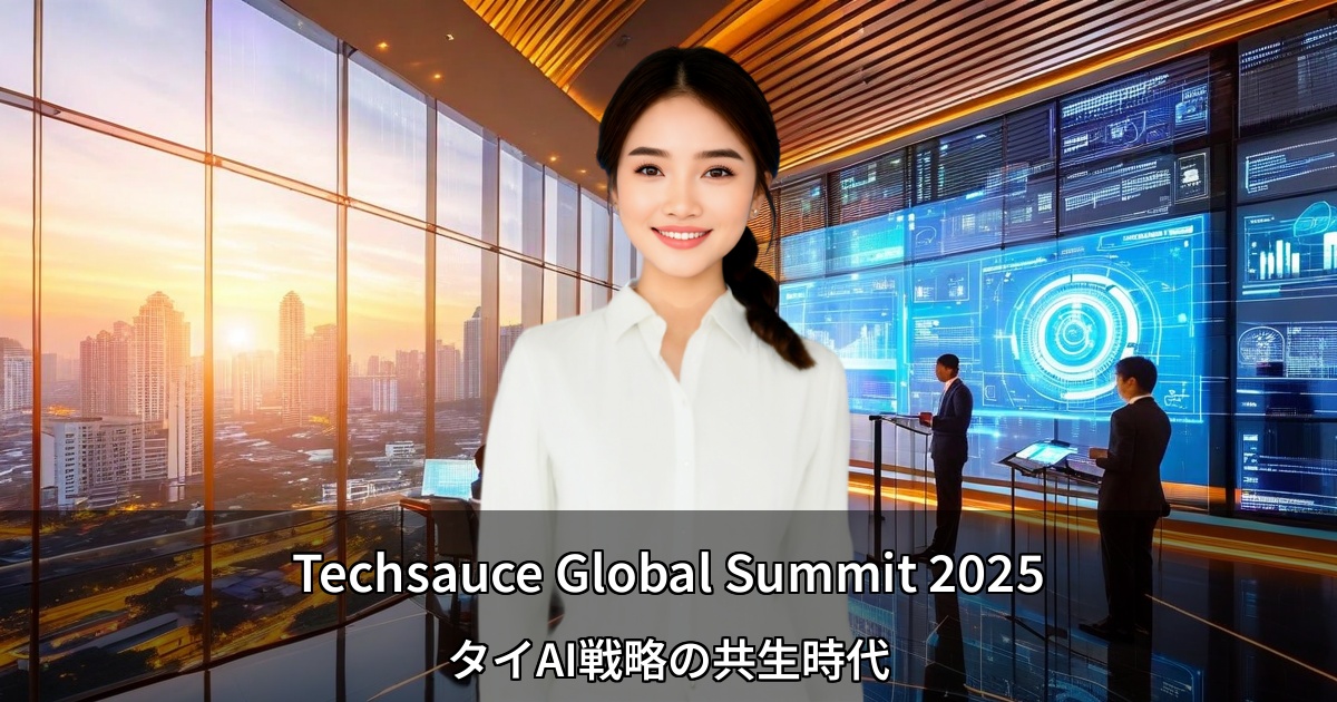 Techsauce Global Summit 2025が示すタイAI戦略 ～「共生の夜明け」テーマで30カ国集結、マレーシアと4,700万ドル協定締結～