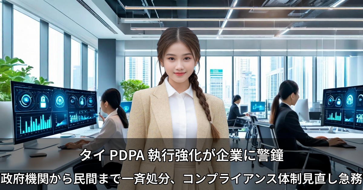 タイ PDPA 執行強化が企業に警鐘