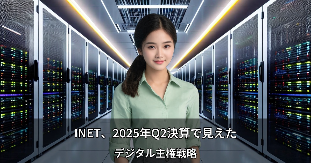 INET、2025年Q2決算で見えたデジタル主権戦略 ～SME市場6,188社獲得、データローカライゼーションで差別化～