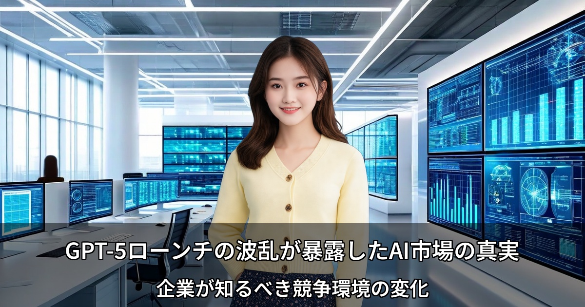 GPT-5ローンチの波乱が暴露したAI市場の真実