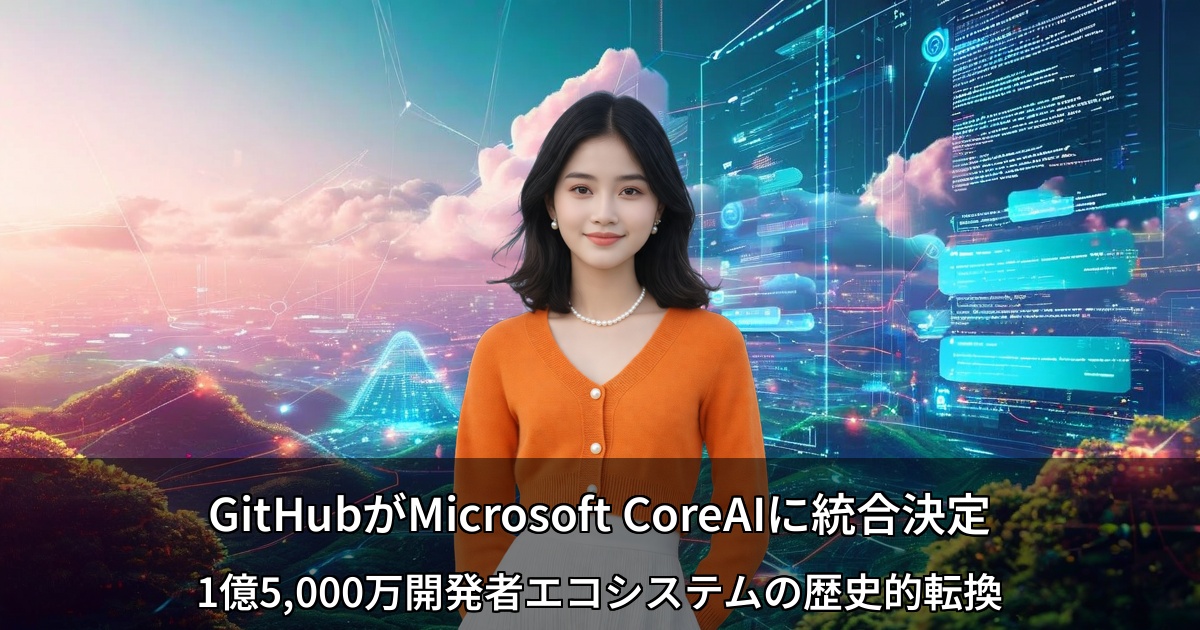 GitHubがMicrosoft CoreAIに統合決定