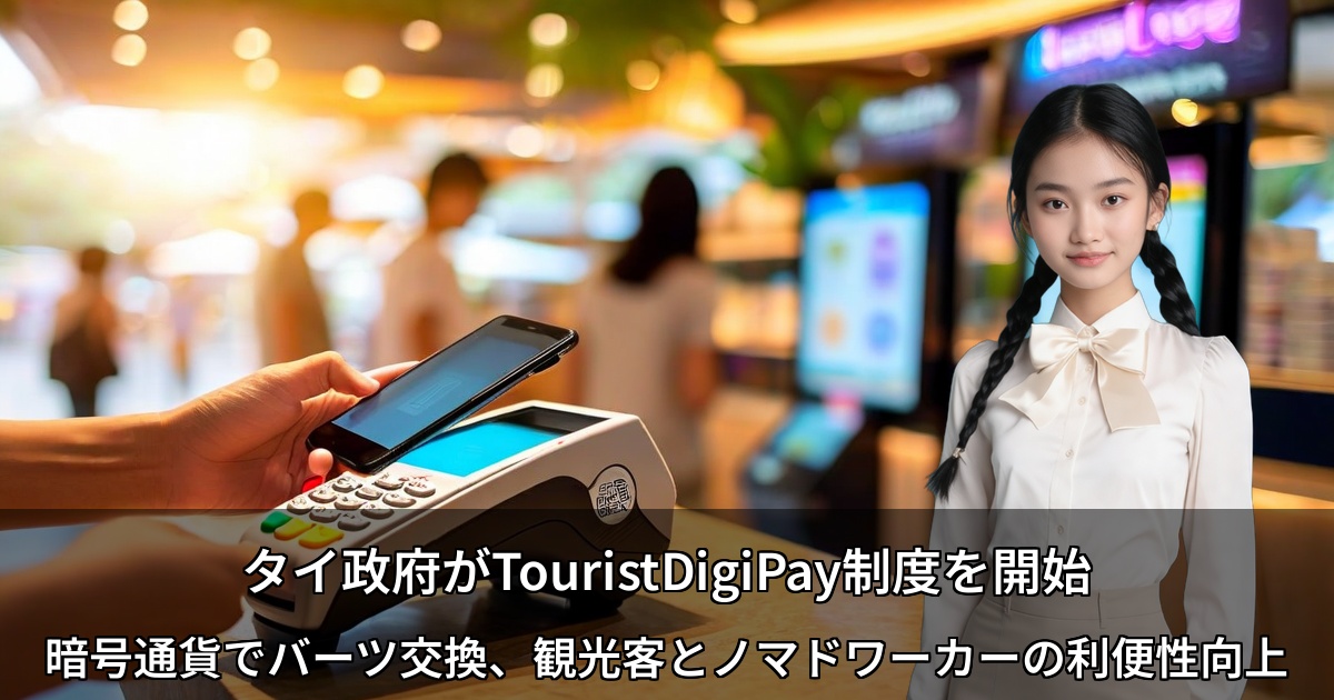 タイ政府がTouristDigiPay制度を開始 ～暗号通貨でバーツ交換、観光客とノマドワーカーの利便性向上～