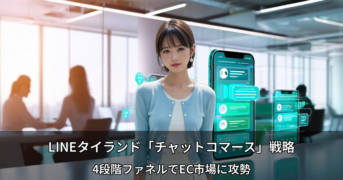 LINEタイランド「チャットコマース」戦略 ～4段階ファネルでEC市場に攻勢