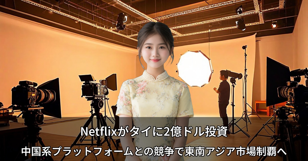 Netflixがタイに2億ドル投資