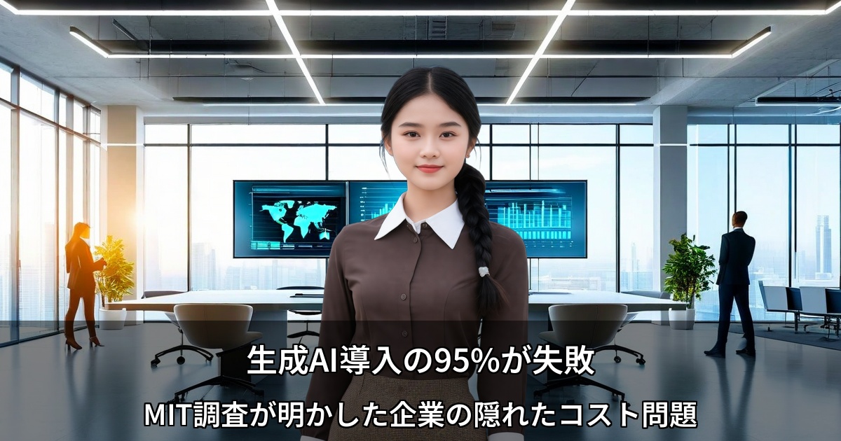 生成AI導入の95%が失敗 ～MIT調査が明かした企業の隠れたコスト問題