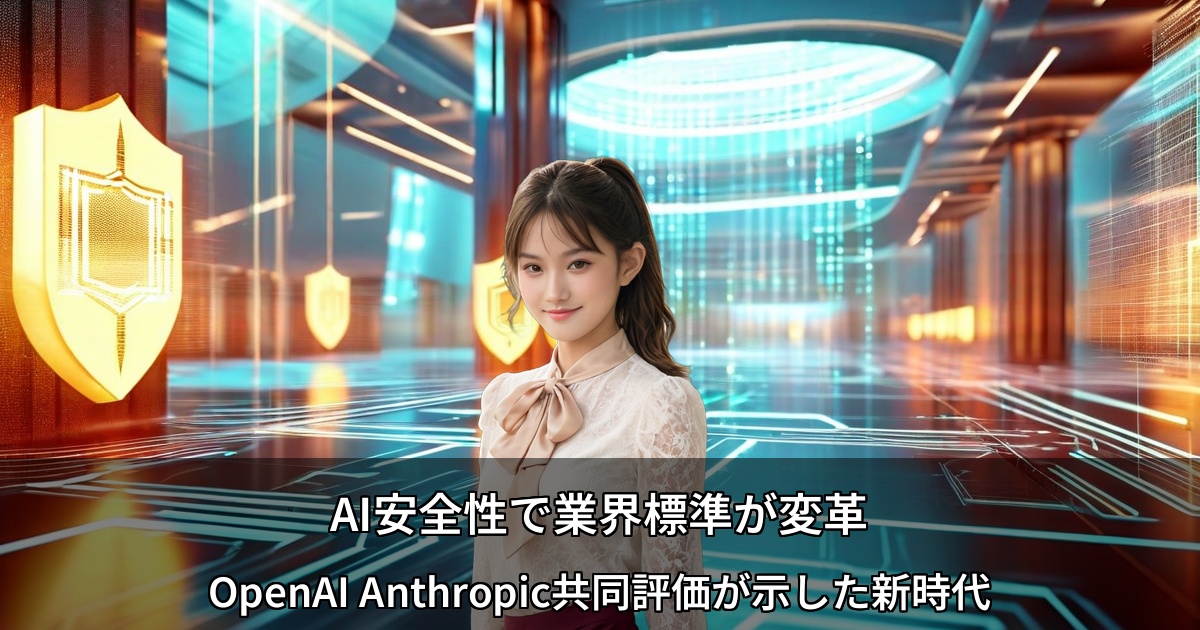 AI安全性で業界標準が変革 ～OpenAI Anthropic共同評価が示した新時代～