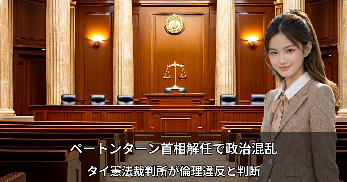 ペートンターン首相解任で政治混乱