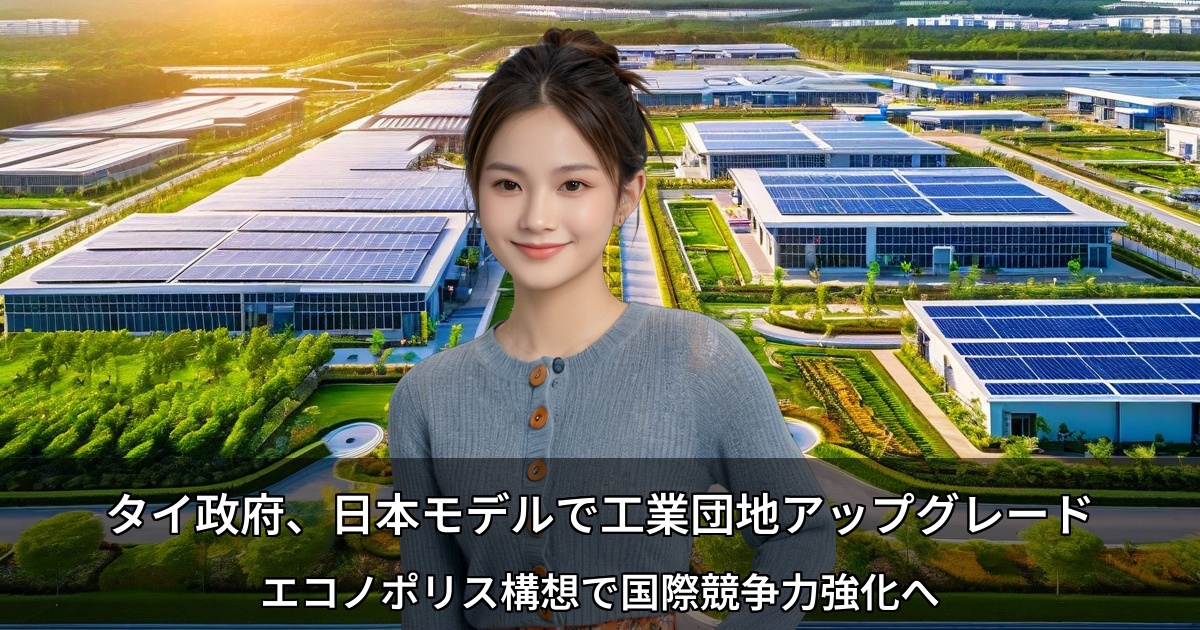 タイ政府、日本モデルで工業団地をアップグレード ～「エコノポリス」構想で国際競争力強化へ