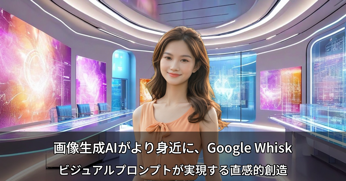 画像生成AIがより身近に、Google Whisk ～ビジュアルプロンプトが実現する直感的創造