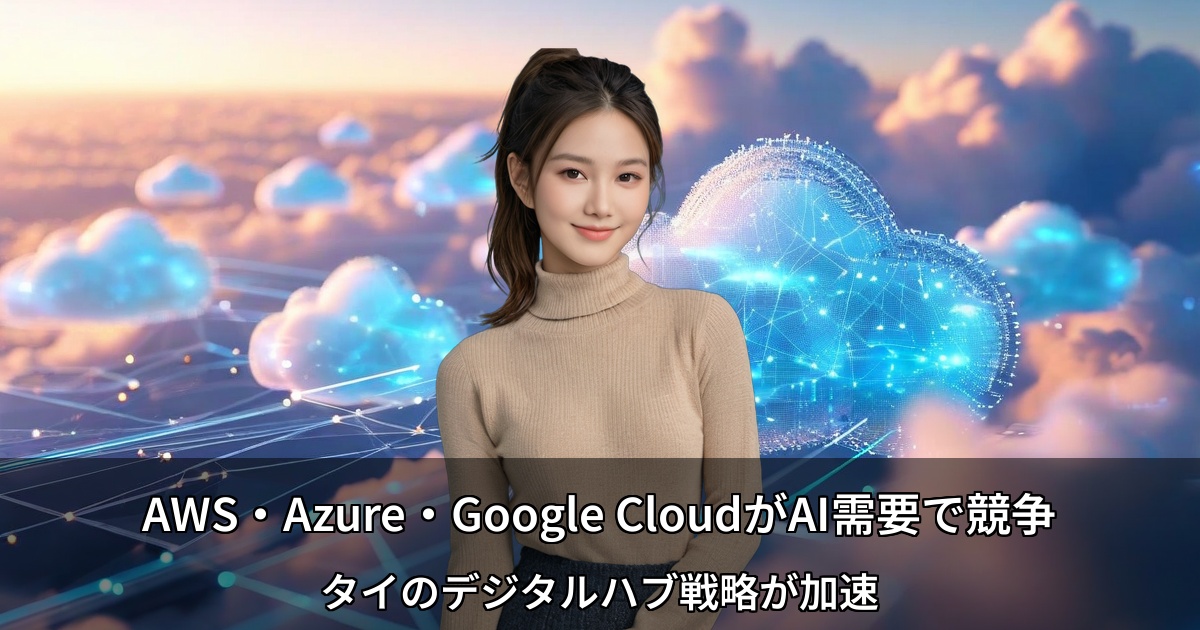 AWS・Azure・Google CloudがAI需要で競争 ～タイのデジタルハブ戦略が加速～