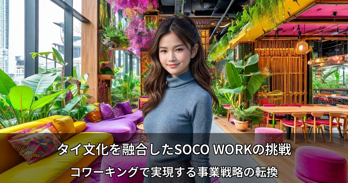 タイ文化を融合したSOCO WORKの挑戦～コワーキングで実現する事業戦略の転換