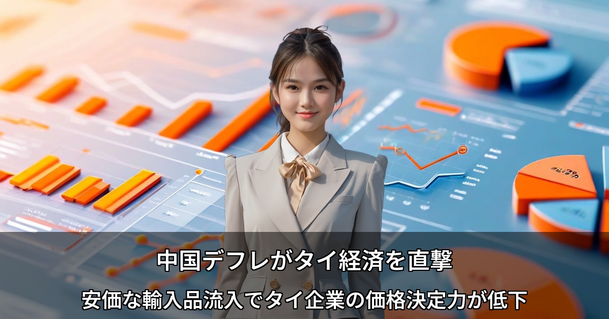 中国デフレがタイ経済を直撃 ～安価な輸入品流入でタイ企業の価格決定力が低下～