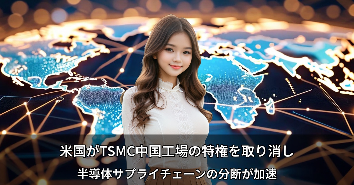 TSMCのVEUステータス取り消し発表 ～タイ半導体企業への波及効果が深刻化～