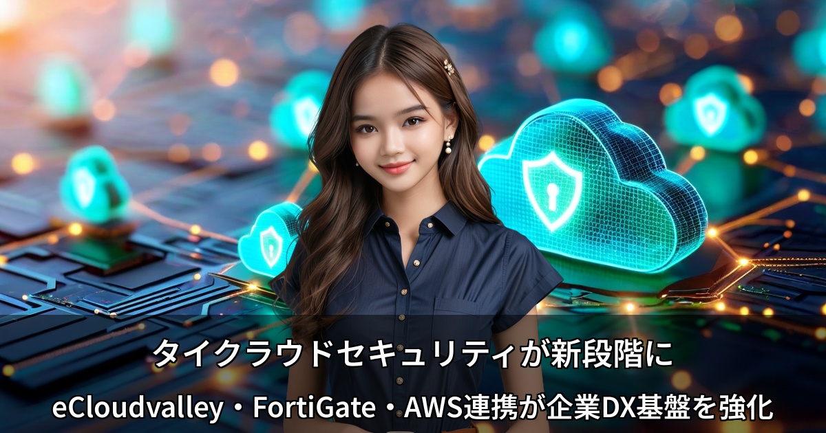 タイクラウドセキュリティが新段階に ～eCloudvalley・FortiGate・AWS連携が企業DX基盤を強化～