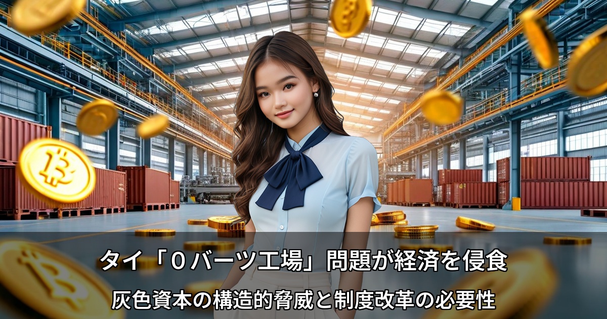 タイ「０バーツ工場」問題が経済を侵食 ～灰色資本の構造的脅威と制度改革の必要性～