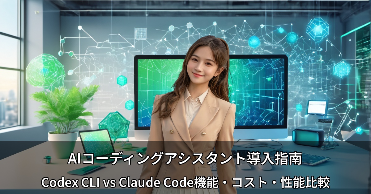 AIコーディングアシスタント導入指南～Codex CLI vs Claude Code機能・コスト・性能比較～