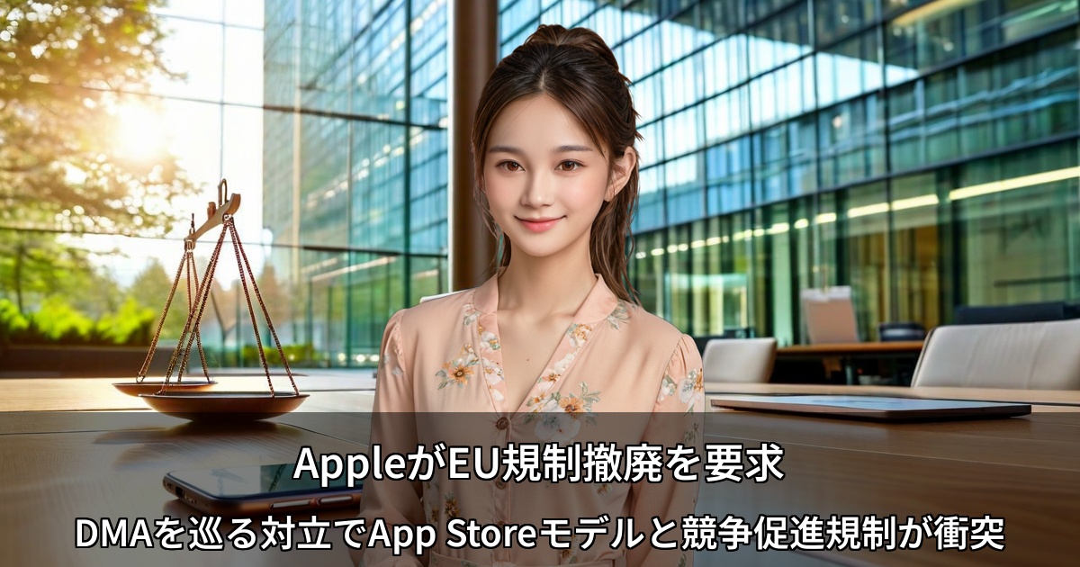 AppleがEU規制撤廃を要求 ～DMAを巡る対立でApp Storeモデルと競争促進規制が衝突