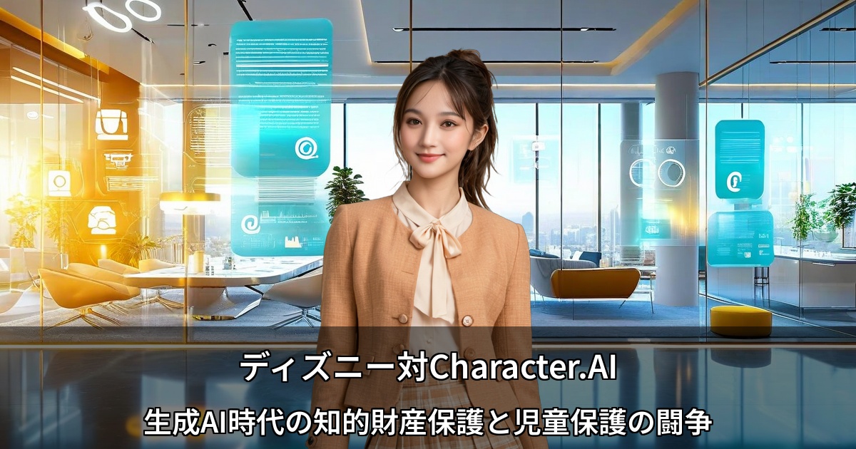ディズニー対Character.AI～生成AI時代の知的財産保護と児童保護の闘争