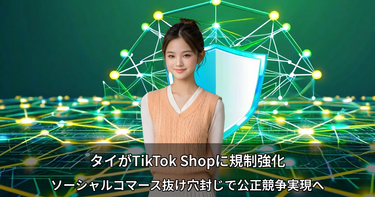タイEC規制がTikTok Shopを標的に～影響力の大きいプラットフォーム指定で市場構造が変化
