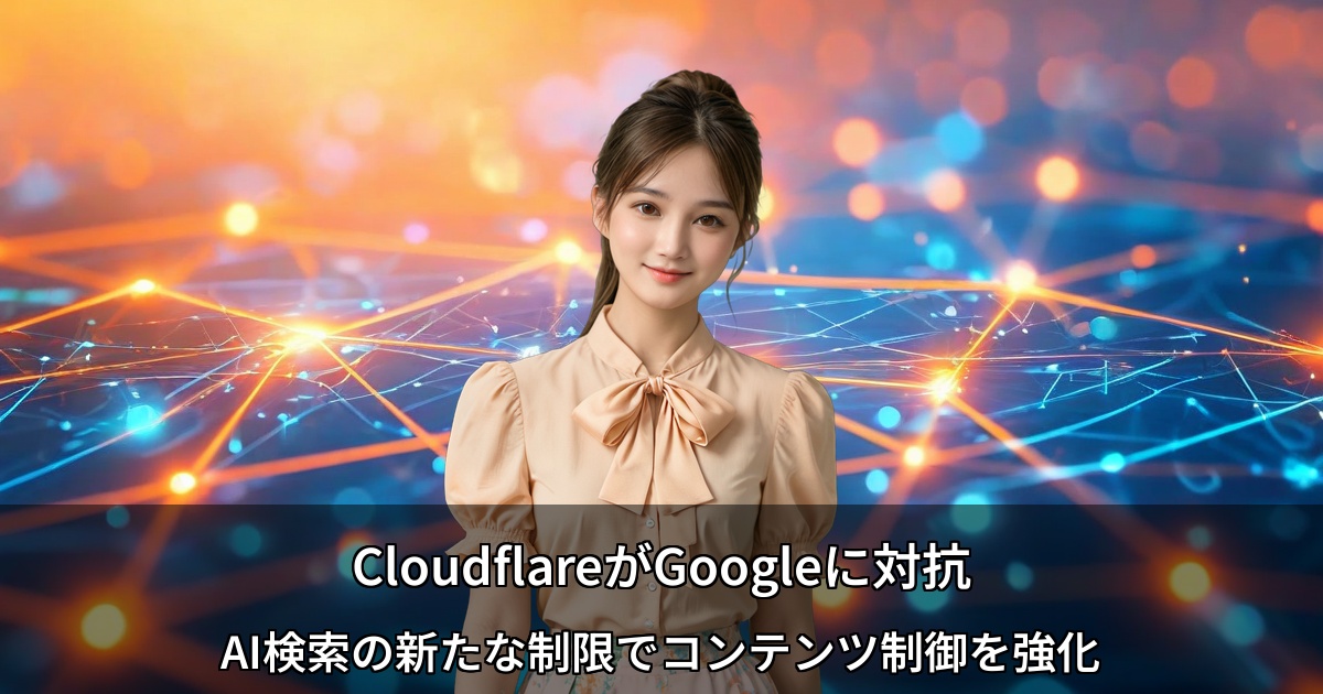 CloudflareがGoogleに対抗 ～AI検索の新たな制限でコンテンツ制御を強化～
