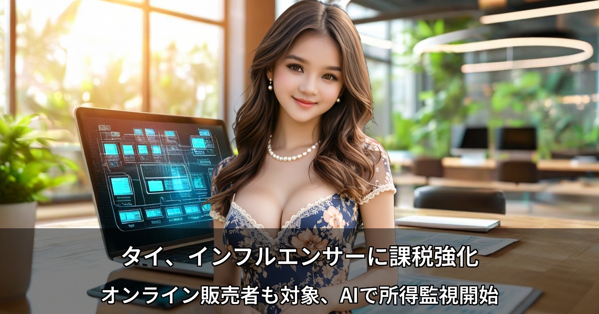 タイ税務当局が課税強化 ～インフルエンサーとオンライン販売者への新たな監視～