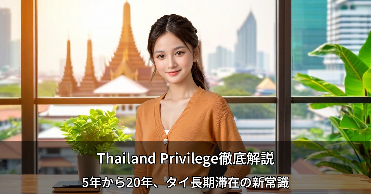 Thailand Privilege徹底解説 ～5年から20年、タイ長期滞在の新常識～