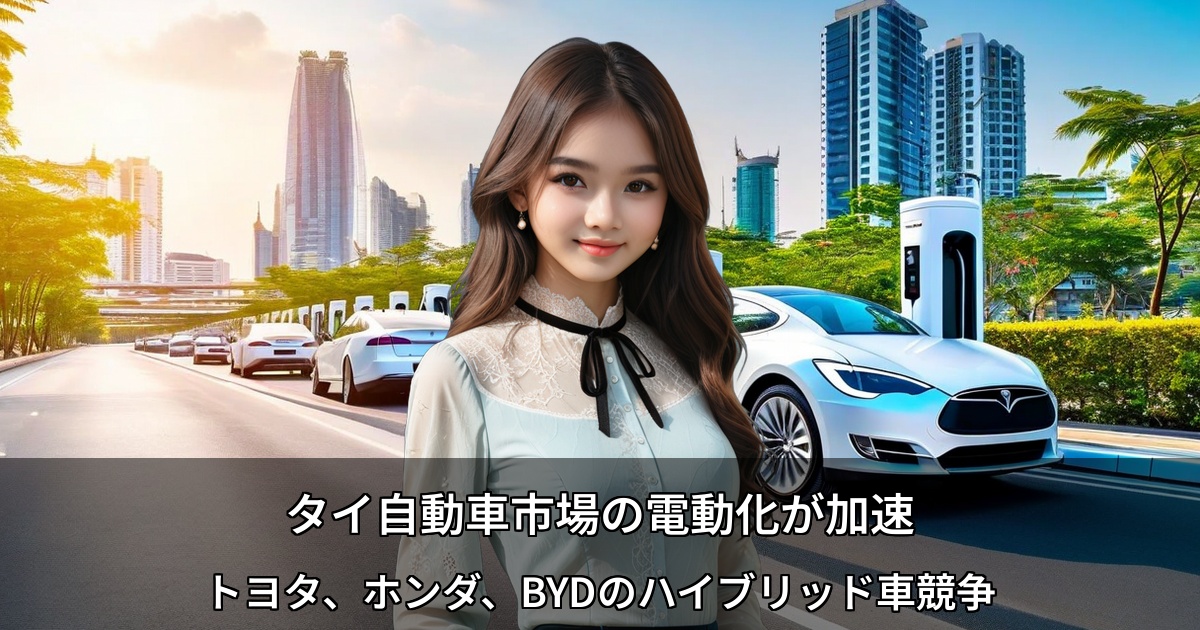 タイ小型セダン市場でハイブリッド競争が本格化 ～トヨタ、ホンダ、BYDの三つ巴～