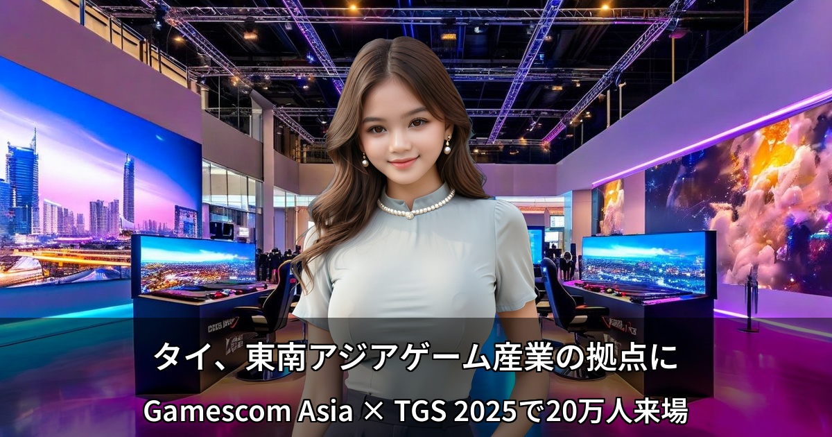 タイが東南アジアのゲーム産業ハブへ ～Gamescom Asia × Thailand Game Show 2025が示した可能性～