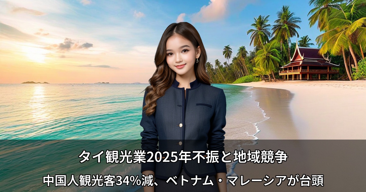タイ観光業、岐路に立つ ~2025年不振と中国人観光客の需要シフト、地域競争の現実~
