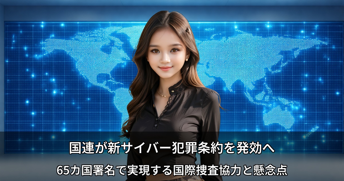 国連サイバー犯罪条約に65カ国が署名 ～捜査協力の枠組みと企業が注意すべき点～